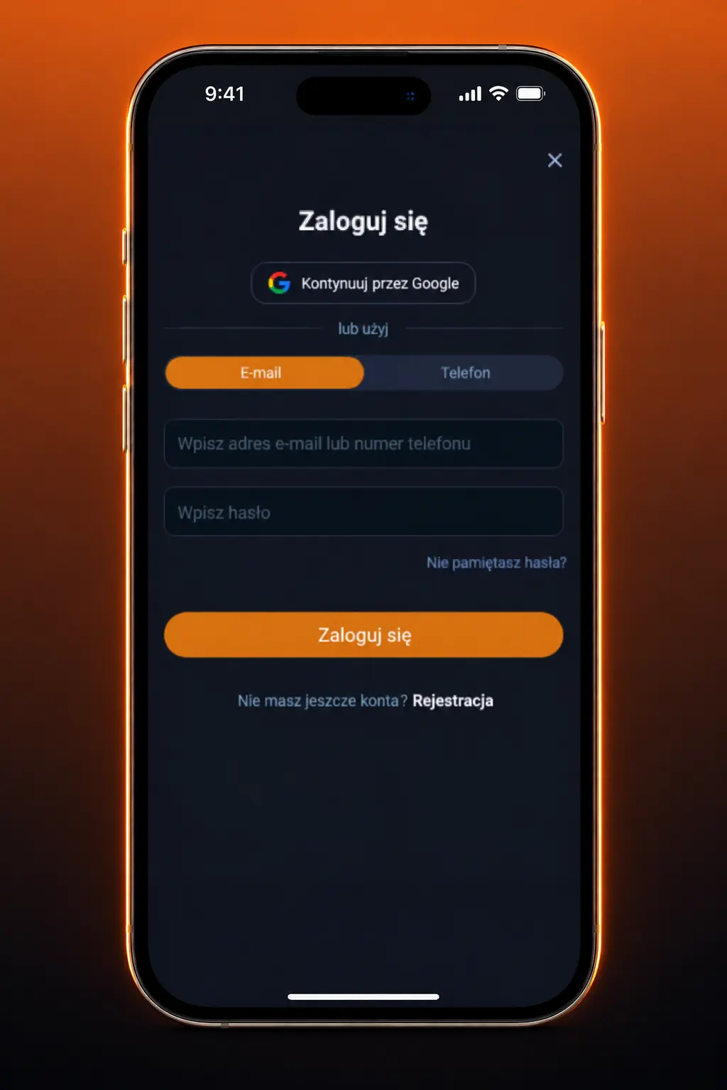 Kroki obstawiania zakładu w aplikacji VOX Casino na smartfonie z widocznym kuponem