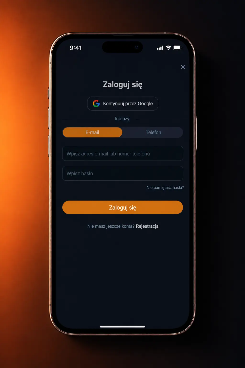 Instrukcja logowania do aplikacji VOX Casino krok po kroku na urządzeniu mobilnym
