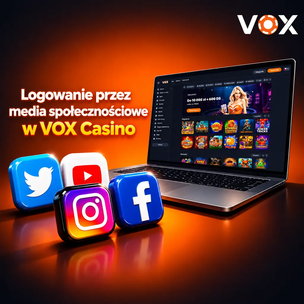 Logowanie przez Google i Telegram w VOX Casino – szybka autoryzacja przez media społecznościowe