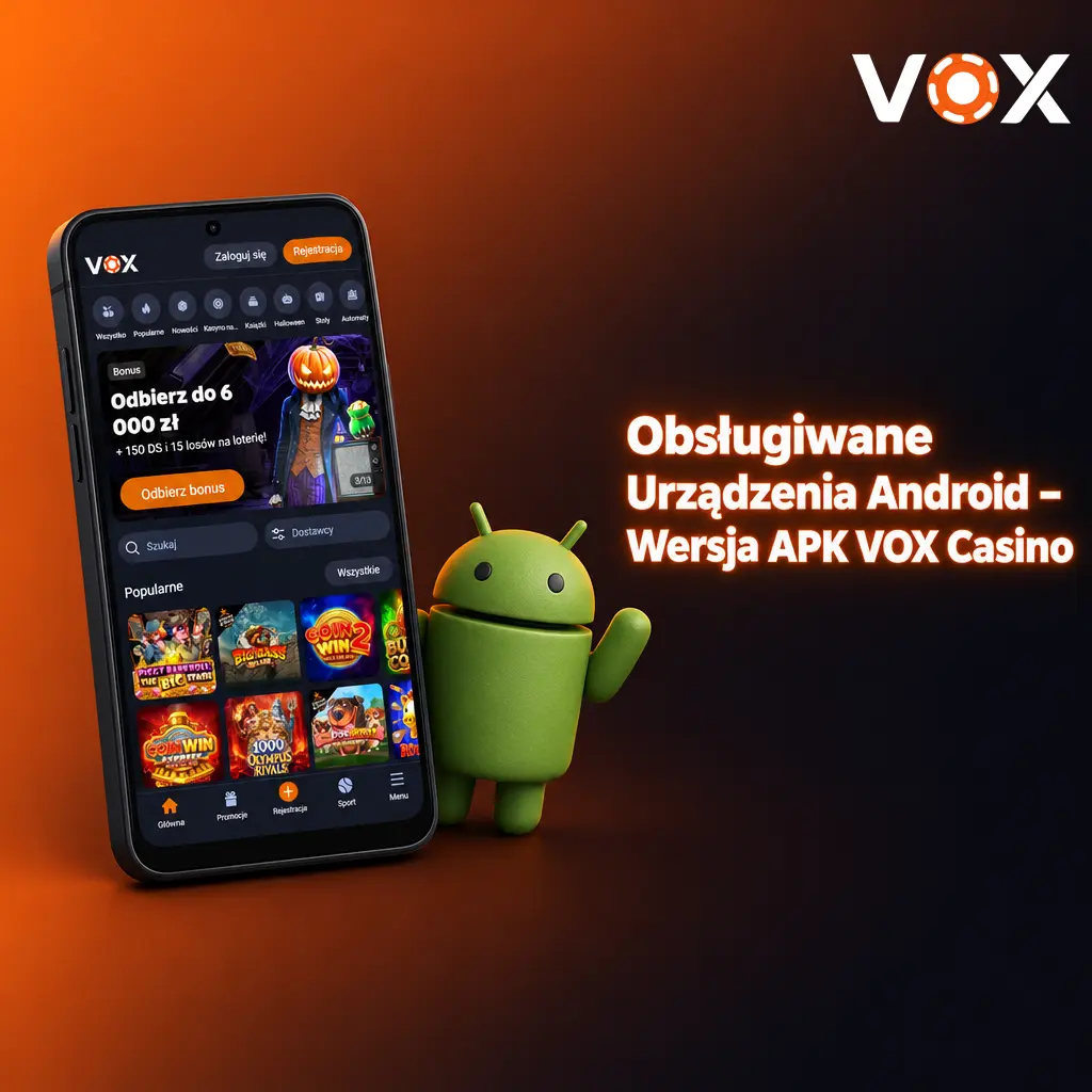 Lista obsługiwanych urządzeń Android dla aplikacji VOX Casino APK – kompatybilne smartfony