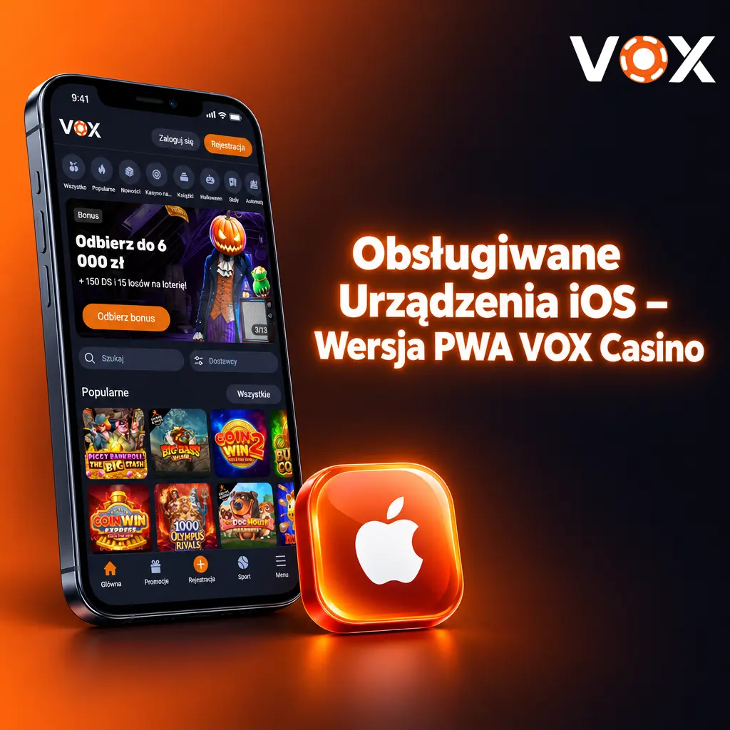 Lista obsługiwanych modeli iPhone z iOS 14.0 dla aplikacji PWA VOX Casino