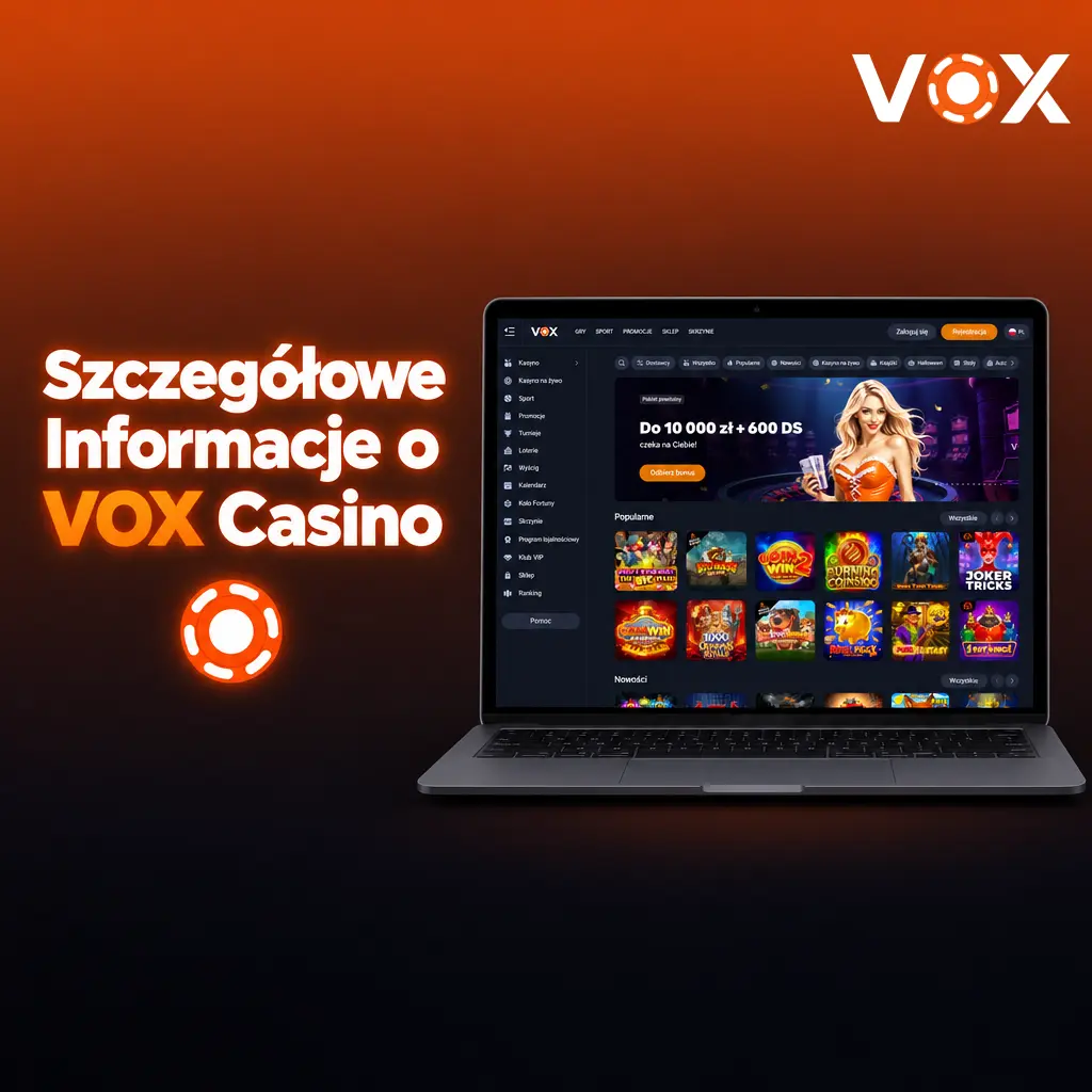 Szczegółowe informacje o VOX Casino – zakłady sportowe, bezpieczeństwo SSL i aplikacja mobilna