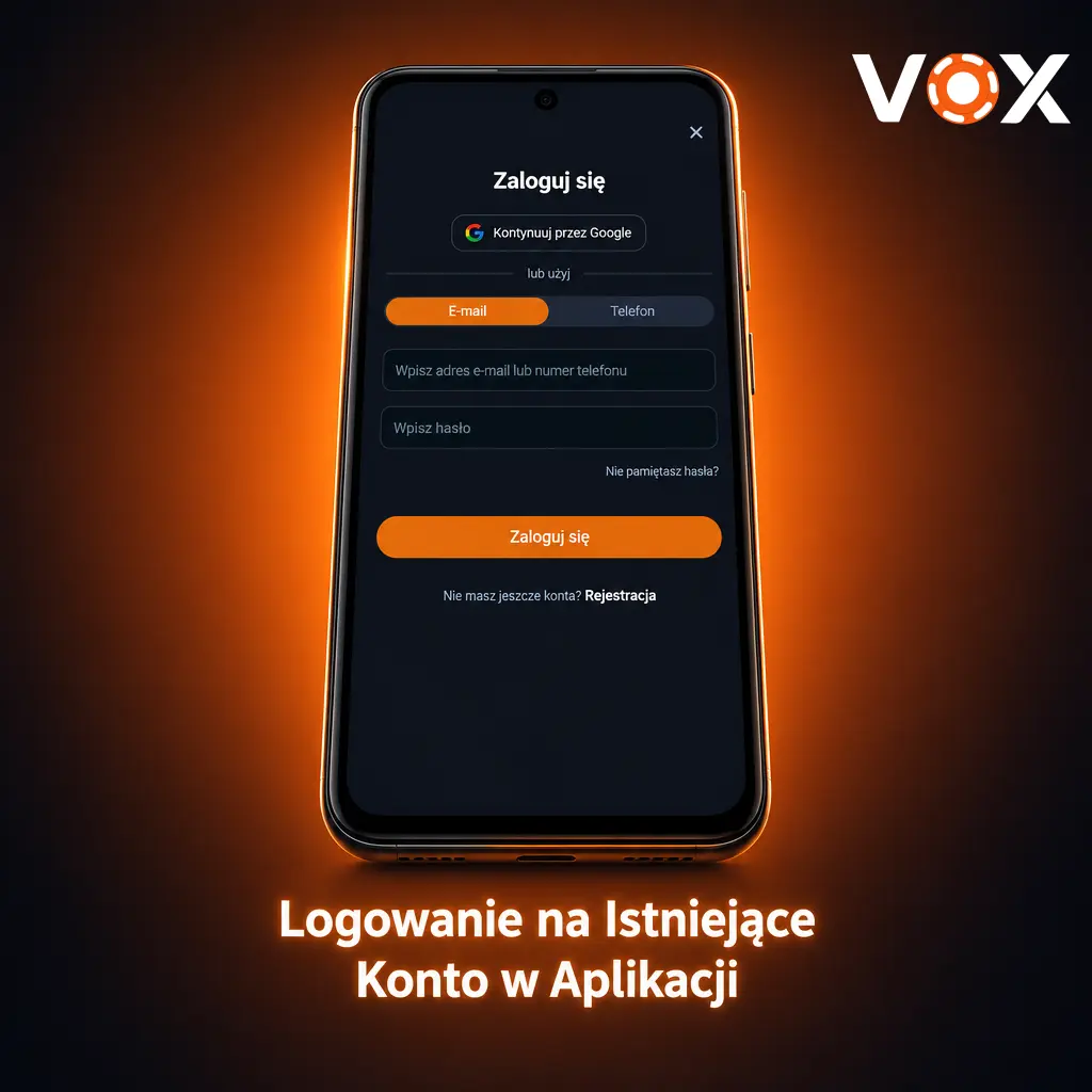 Logowanie na istniejące konto w aplikacji VOX Casino – szybki dostęp do gier i zakładów